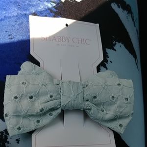 NWT shabby chic mint bow